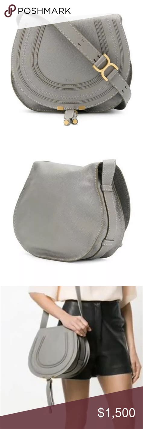 chloe marcie large cashmere grey|Chloe Women's The Marcie Bag .